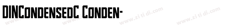DINCondensedC Conden字体转换